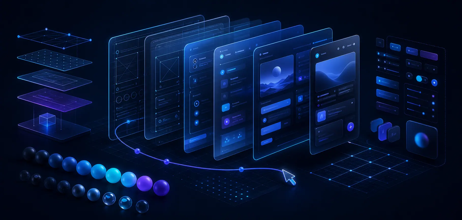 UI/UX 设计服务的设计系统与界面组件视觉